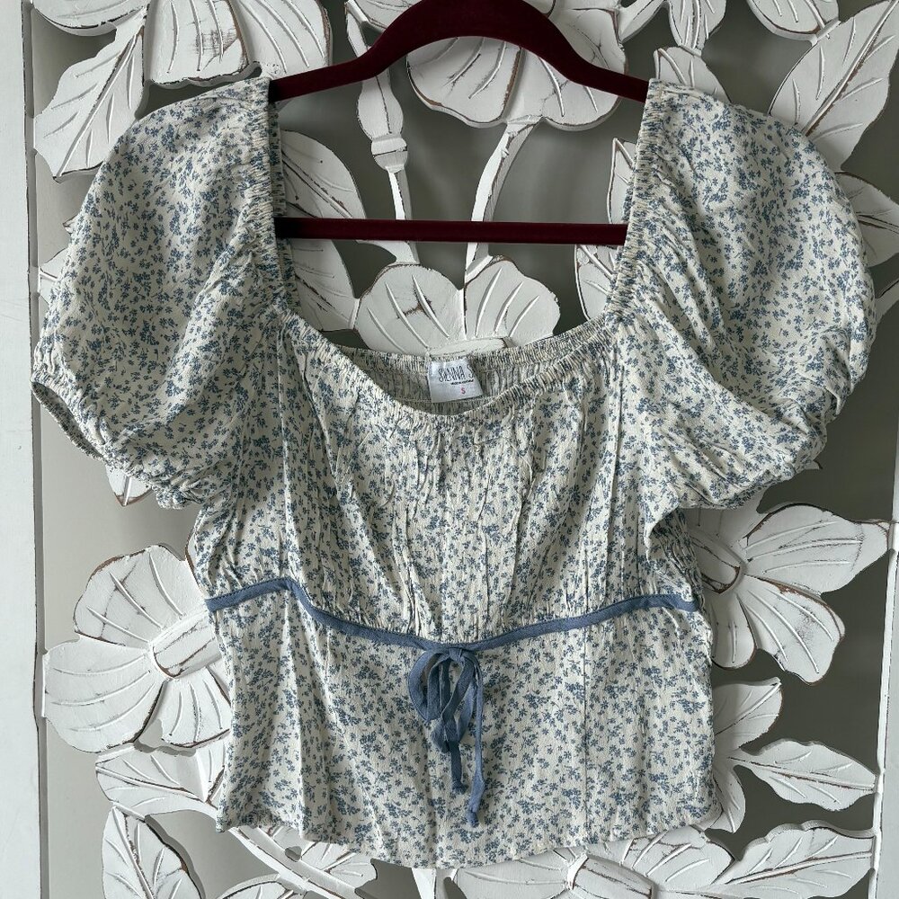 Sienna Sky Puff Sleeve Floral Top